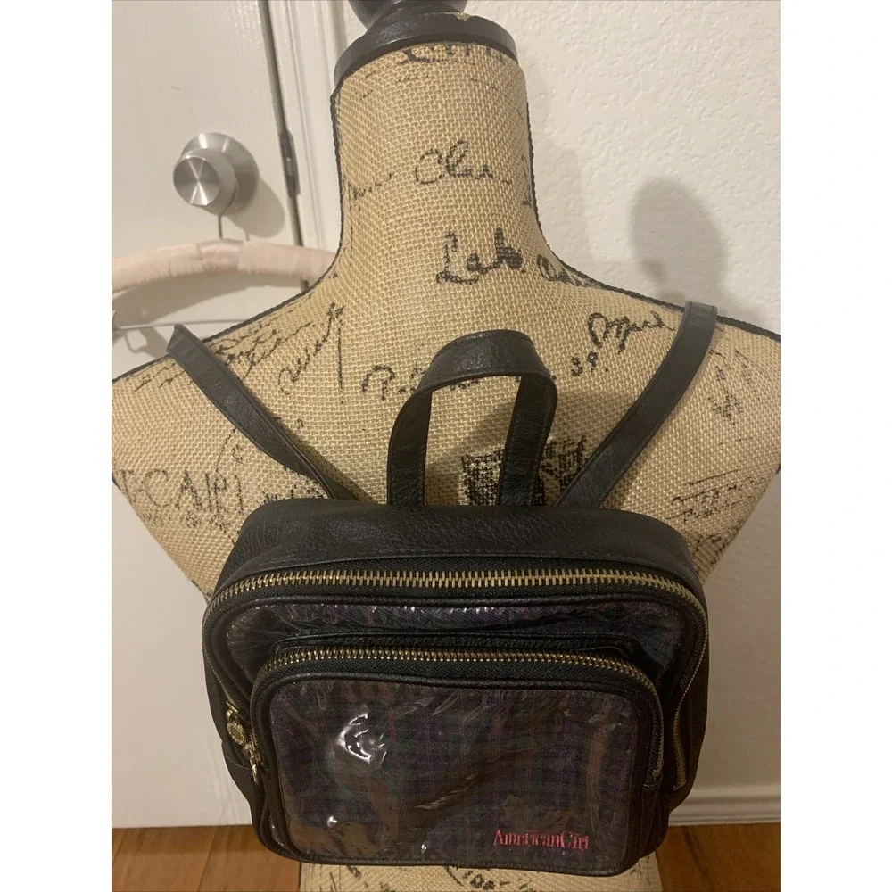 American girl backpack real size fancy vegan leather